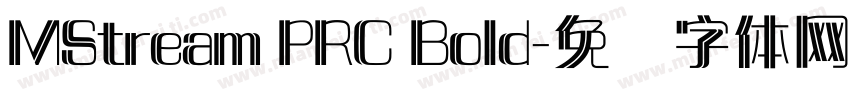MStream PRC Bold字体转换